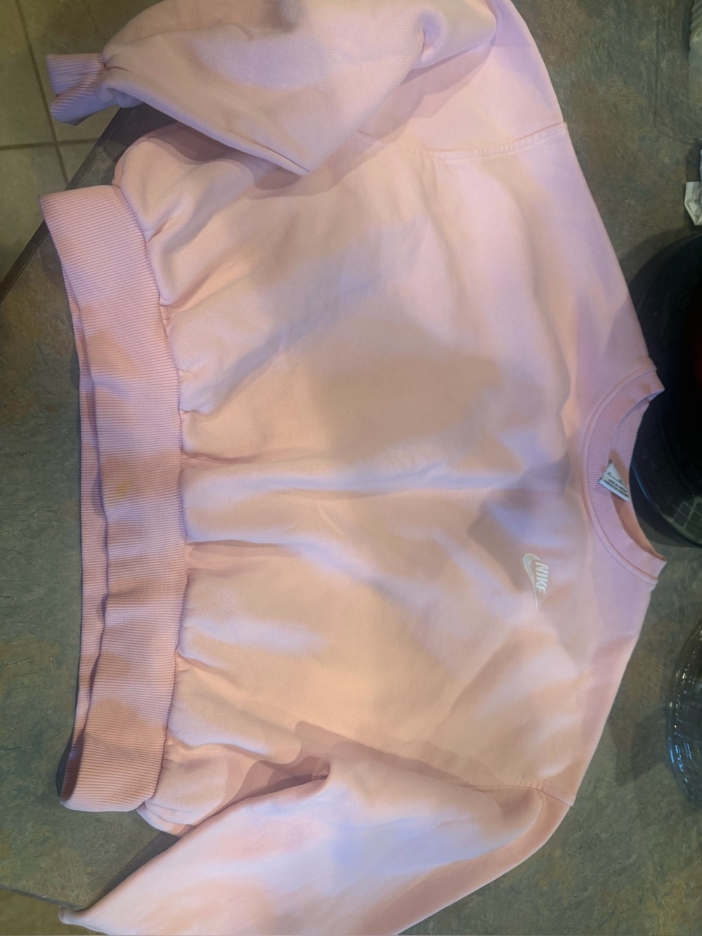 Nike Light Pink Crewneck Sweatshirt with White Swoosh Tag